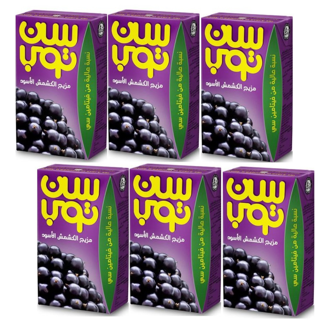 سن توب عصير كشمش اسود 250مل*24