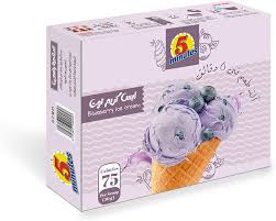 خمس دقائق ايس كريم توت 75 جم *120