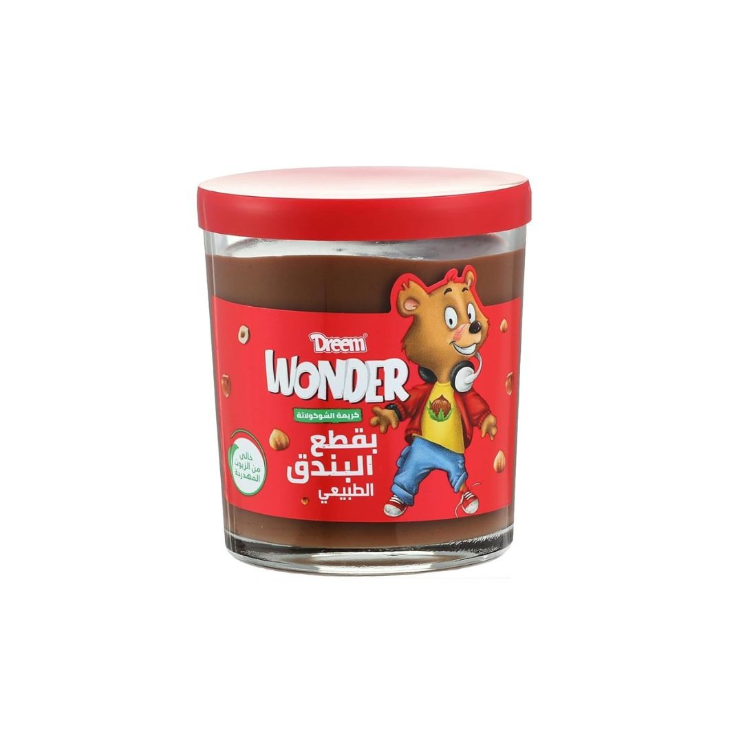 دريم كريمه الشيكولاته بالبندق الطبيعي 250جرام *12