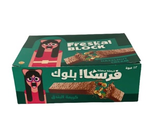 فرسكا بلوك كريمة البندق 7 ج  *12 كيس *12 علبه