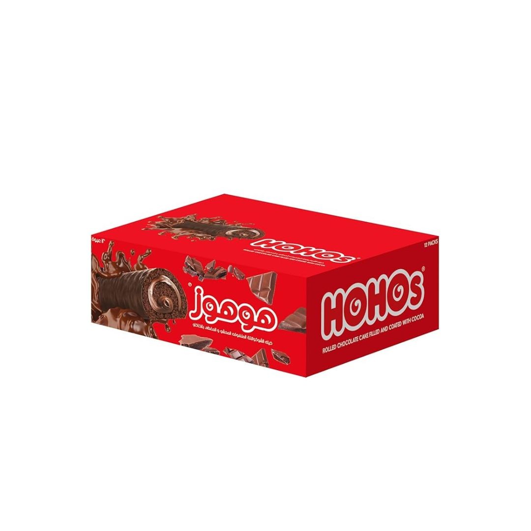 هوهوز ميني كيك شيكولاتة 2ج*24ق*12علبة